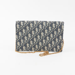 Christian Dior Saddle Oblique Wallet On Chain
