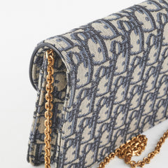 Christian Dior Saddle Oblique Wallet On Chain