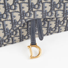 Christian Dior Saddle Oblique Wallet On Chain