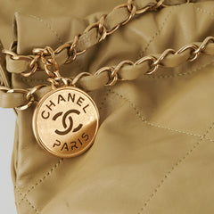 Chanel Medium 22 Olive Microchip