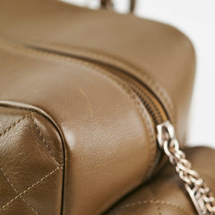 Chanel Cambon Lambskin Reporter Bag Khaki