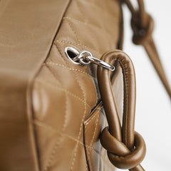 Chanel Cambon Lambskin Reporter Bag Khaki