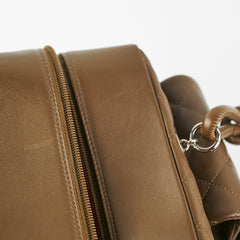 Chanel Cambon Lambskin Reporter Bag Khaki