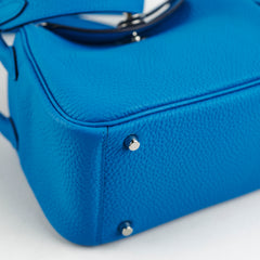 Hermes Mini Lindy Clemence Blue - Z Stamp (2021)