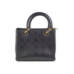 Dior Medium Lady Dior Cannage Bag Black