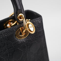 Dior Medium Lady Dior Cannage Bag Black