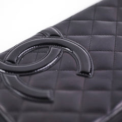 Chanel Fold Large Lambskin Black Wallet