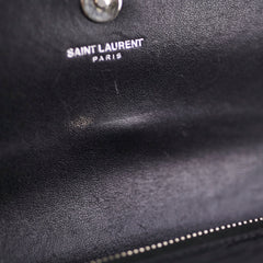 Saint Laurent Sunset Mini Corc Embossed Black