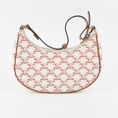 Celine Ava Triomphe Canvas Red