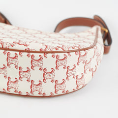 Celine Ava Triomphe Canvas Red