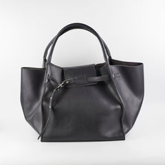 Celine Big Bag Leather Tote Calfskin Dark Grey