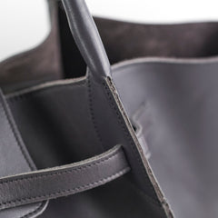 Celine Big Bag Leather Tote Calfskin Dark Grey