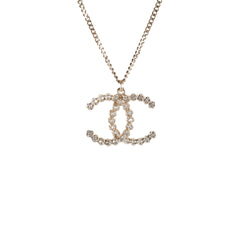 Chanel Gold Rhinestone Necklace Costume Jewellery