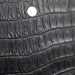 Saint Laurent Black Croc Embossed Crossbody