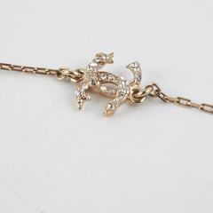 Chanel Crystal Pearl Arrow Necklace Costume Jewellery