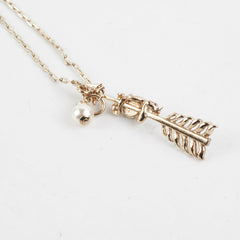 Chanel Crystal Pearl Arrow Necklace Costume Jewellery