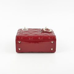 Christian Dior Lady Dior Mini Patent Red