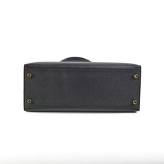 Hermes Kelly 28 Epsom Black D Stamp