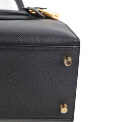 Hermes Kelly 28 Epsom Black D Stamp