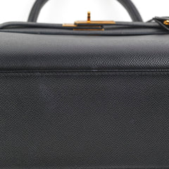 Hermes Kelly 28 Epsom Black D Stamp