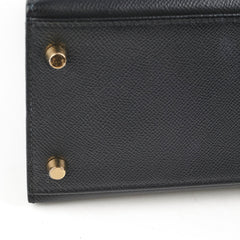 Hermes Kelly 28 Epsom Black D Stamp