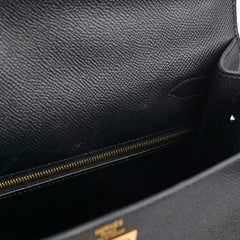 Hermes Kelly 28 Epsom Black D Stamp
