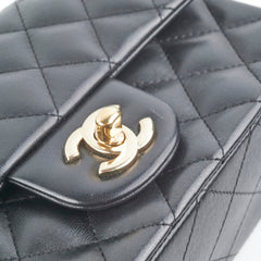 Chanel Seasonal Mini Rectangular Lambskin Black