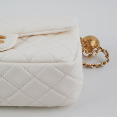 Chanel Pearl Crush Mini Rectangular White