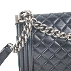 Chanel Old Medium Boy Lambskin Black
