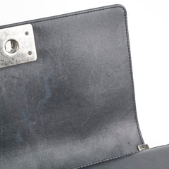 Chanel Old Medium Boy Lambskin Black