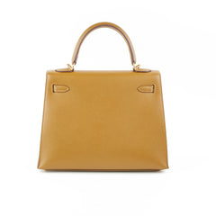 Hermes Kelly 25 Sellier Madame U8 Bronze Dore - Stamp Z
