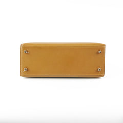 Hermes Kelly 25 Sellier Madame U8 Bronze Dore - Stamp Z