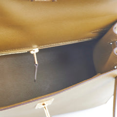 Hermes Kelly 25 Sellier Madame U8 Bronze Dore - Stamp Z