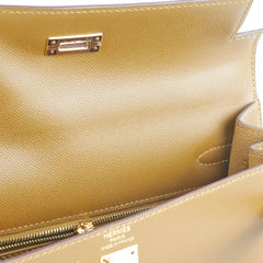 Hermes Kelly 25 Sellier Madame U8 Bronze Dore - Stamp Z