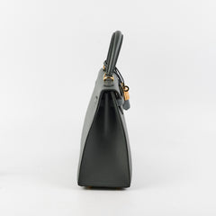 Hermes Kelly 25 Epsom Sellier Vert Armande - Z Stamp