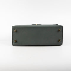 Hermes Kelly 25 Epsom Sellier Vert Armande - Z Stamp