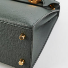 Hermes Kelly 25 Epsom Sellier Vert Armande - Z Stamp