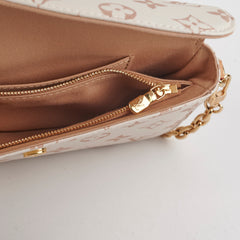 Louis Vuitton Ivy Wallet On Chain Monogram Dune