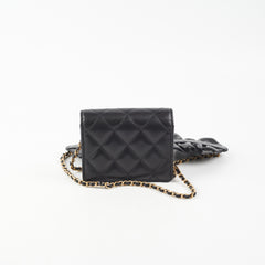 ITEM 1 - Chanel Card Holder On Chain Black