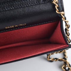 ITEM 1 - Chanel Card Holder On Chain Black