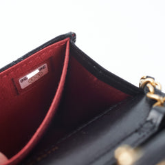 ITEM 1 - Chanel Card Holder On Chain Black