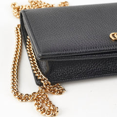 Gucci GG Marmont Wallet On Chain Black
