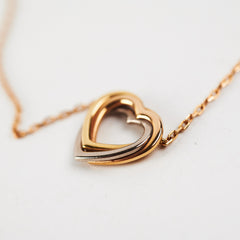 Cartier Vintage Open Heart Trinity Necklace 18K