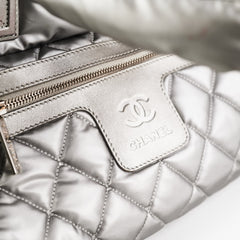 Chanel Coco Cocoon Tote Bag Silver