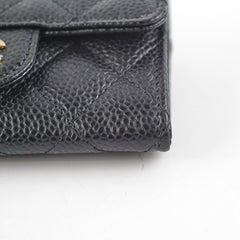 Chanel Caviar Cardholder Black