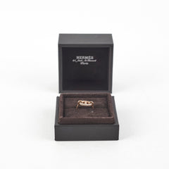 Hermes Farandole Ring Size 51 Rose Gold with Diamonds