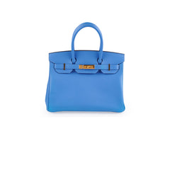 Hermes Birkin 30 Blue Paradise Epsom R Square Stamp