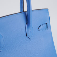 Hermes Birkin 30 Blue Paradise Epsom R Square Stamp