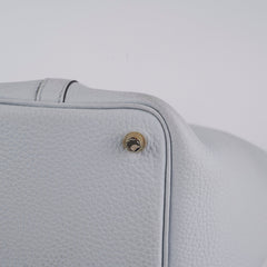 Hermes Picotin 18 Bleu Pale Clemence- Z Stamp