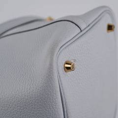 Hermes Picotin 18 Bleu Pale Clemence- Z Stamp
